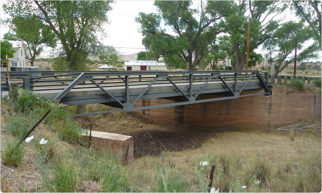 Side view of bridge